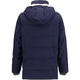 Blue Goose Down Full-Length Jacket