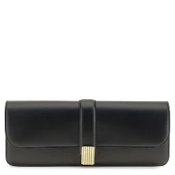 Black Calf Leather Bos Taurus Clutch Bag