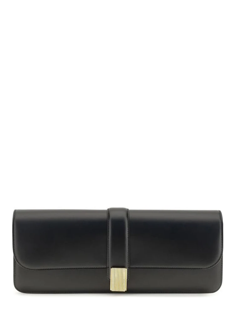Black Calf Leather Bos Taurus Clutch Bag