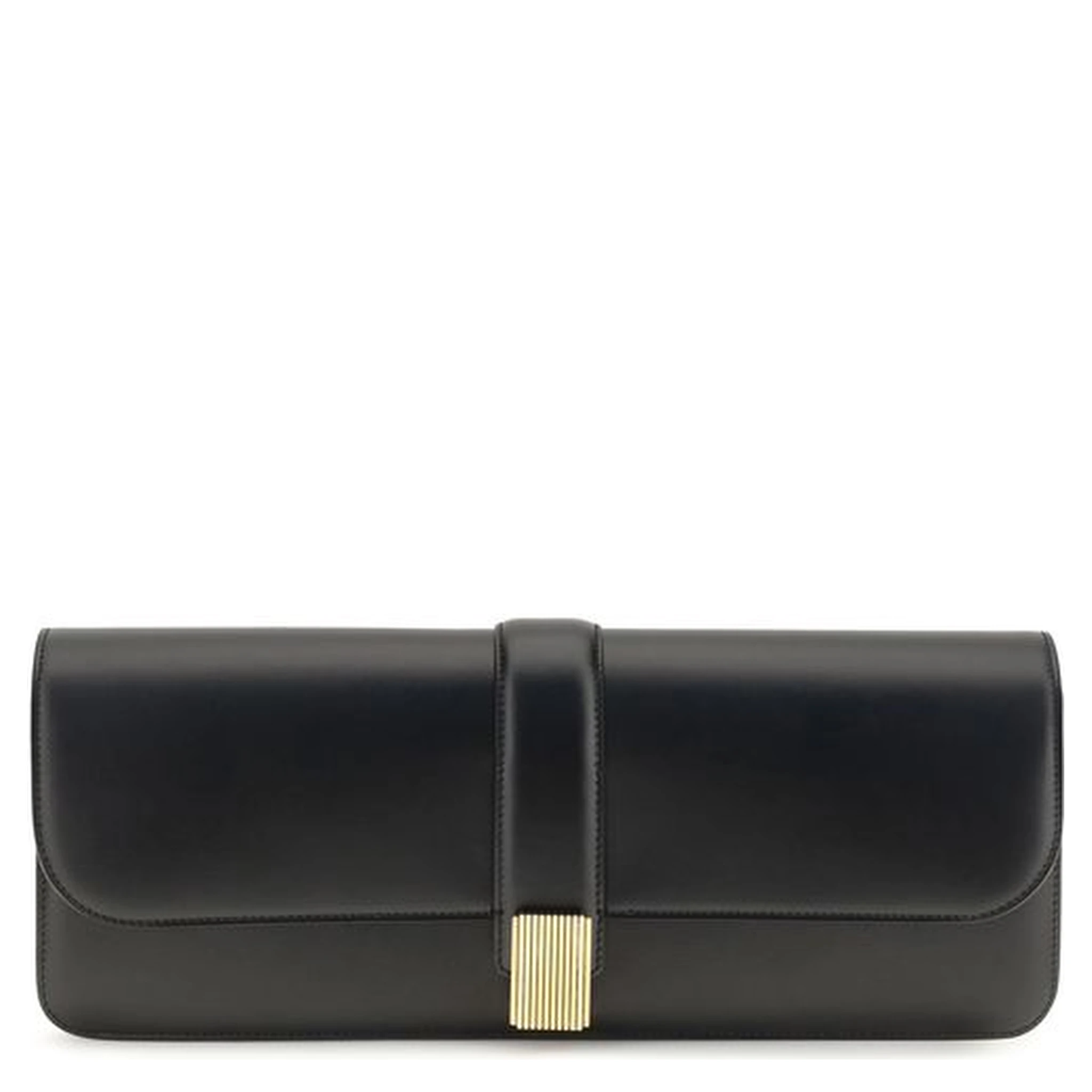 Black Calf Leather Bos Taurus Clutch Bag