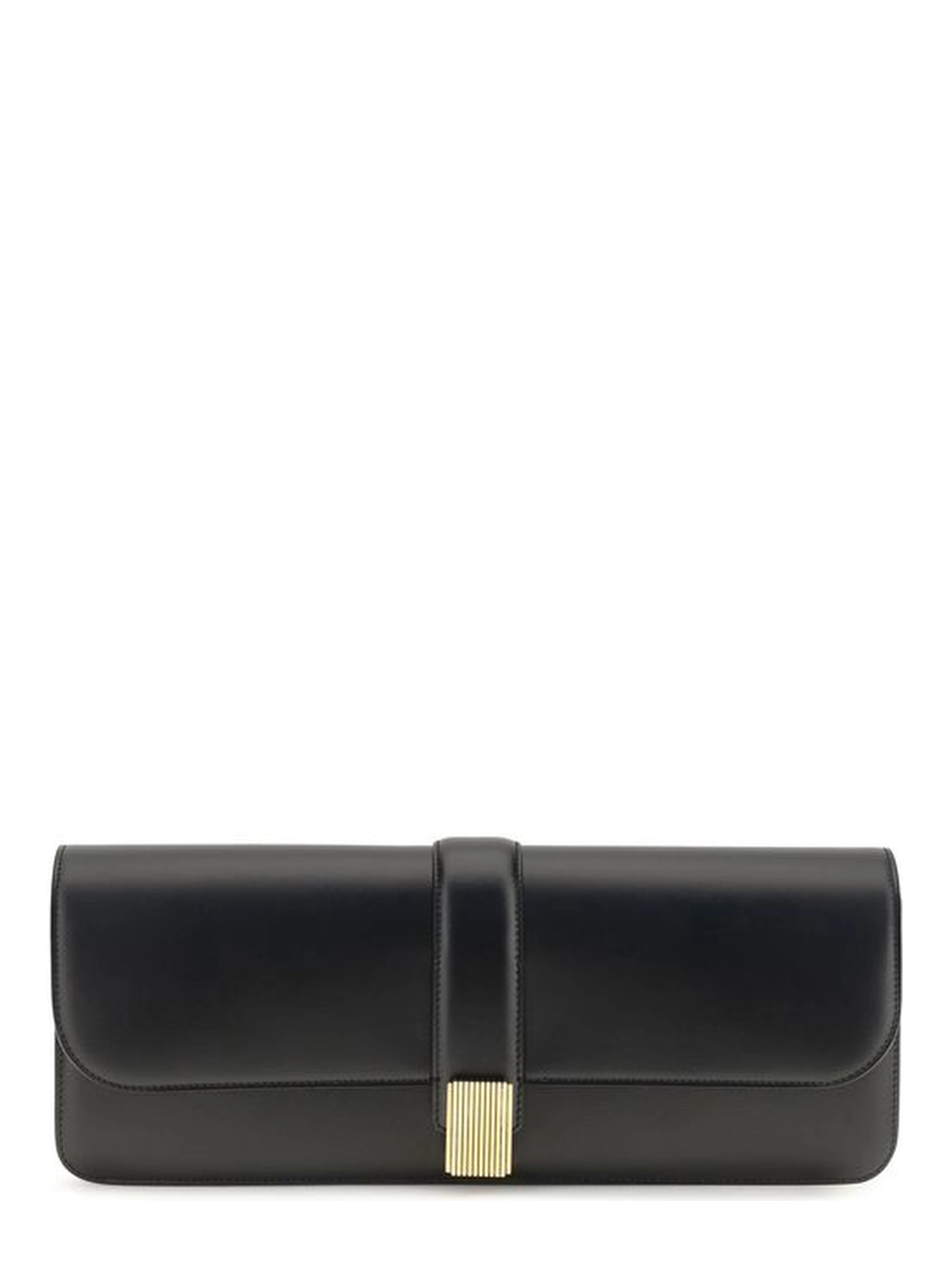 Black Calf Leather Bos Taurus Clutch Bag