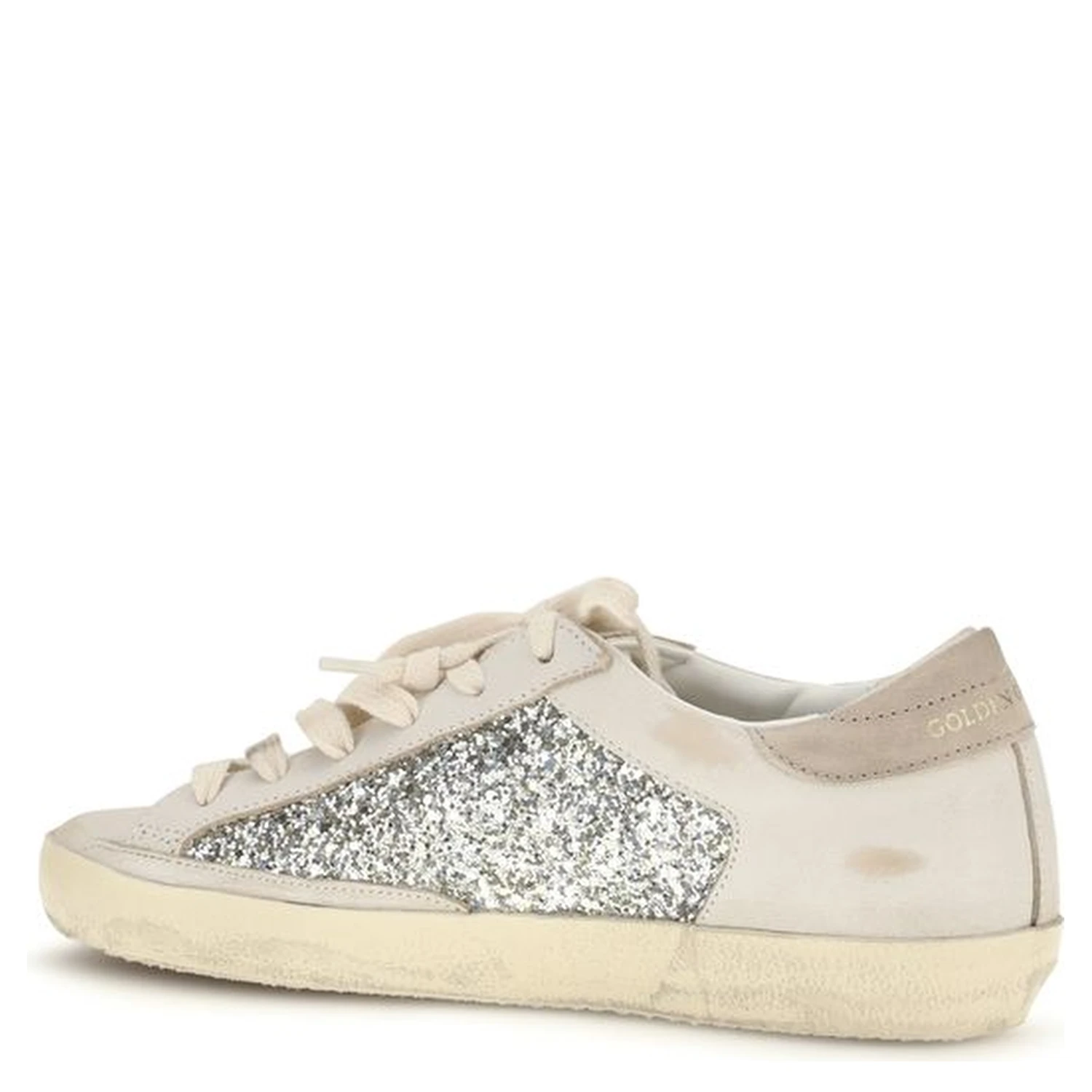 Beige Calf Leather Bos Taurus Sneakers
