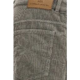 Bicolor Cotton Casual Pants