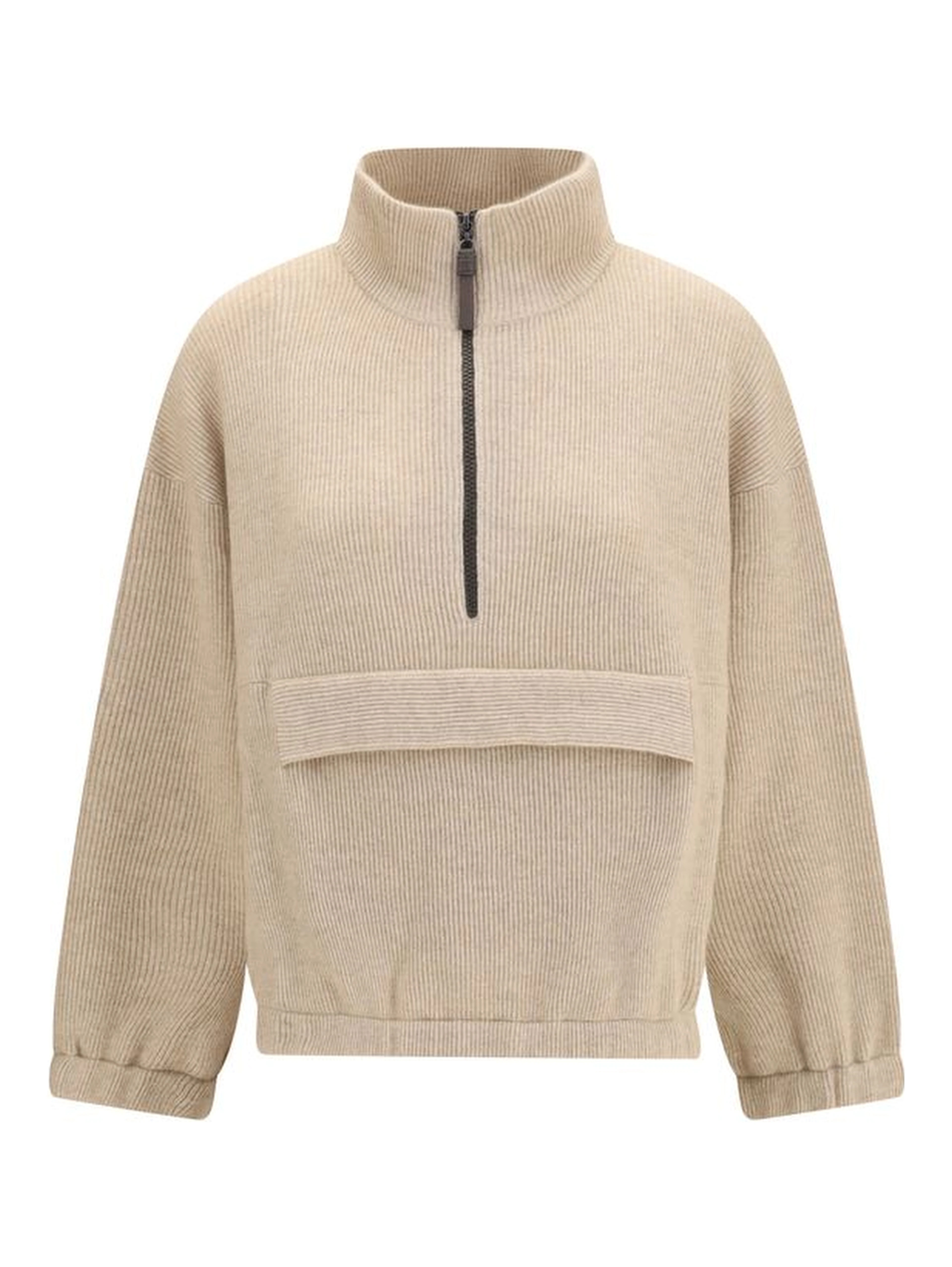 Beige Cashmere Sweatshirt