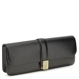 Black Calf Leather Bos Taurus Clutch Bag
