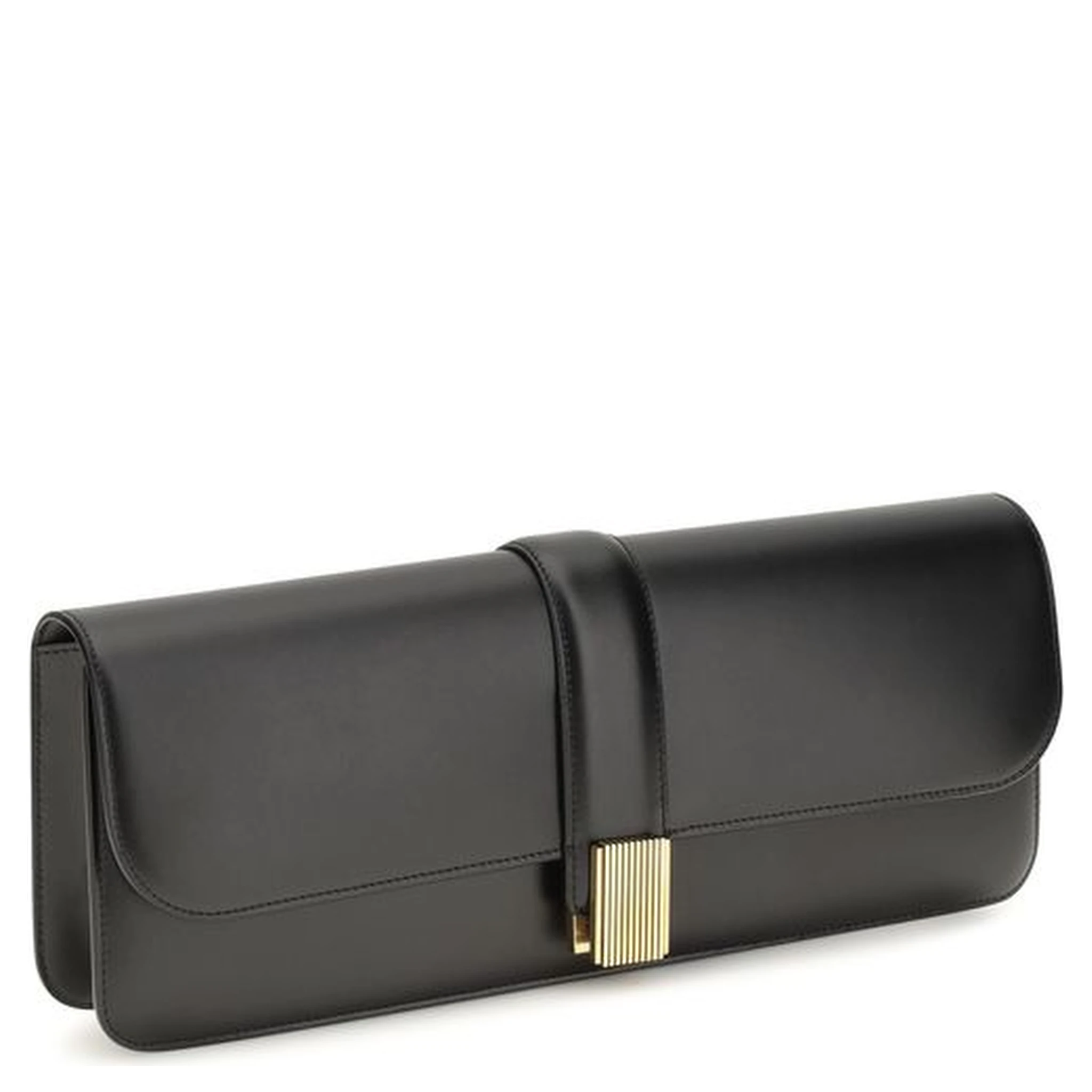 Black Calf Leather Bos Taurus Clutch Bag