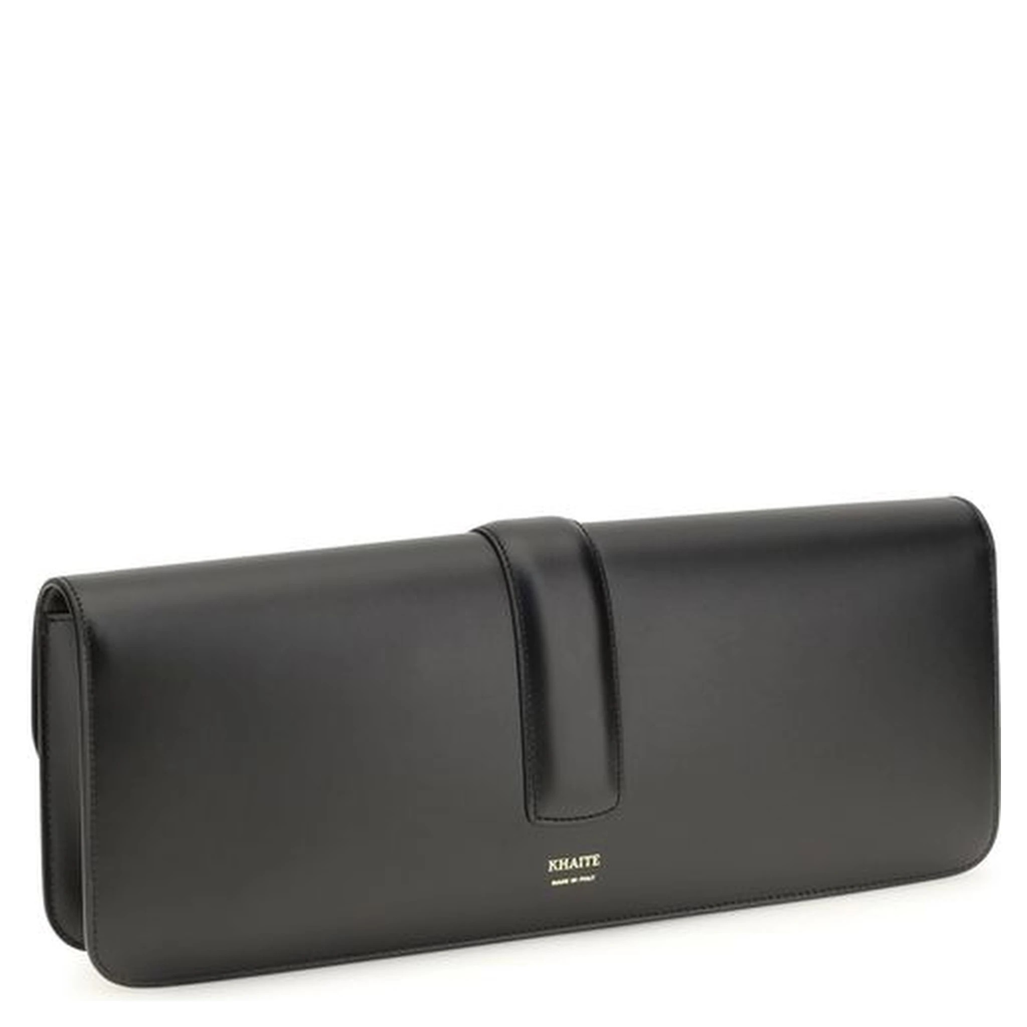 Black Calf Leather Bos Taurus Clutch Bag