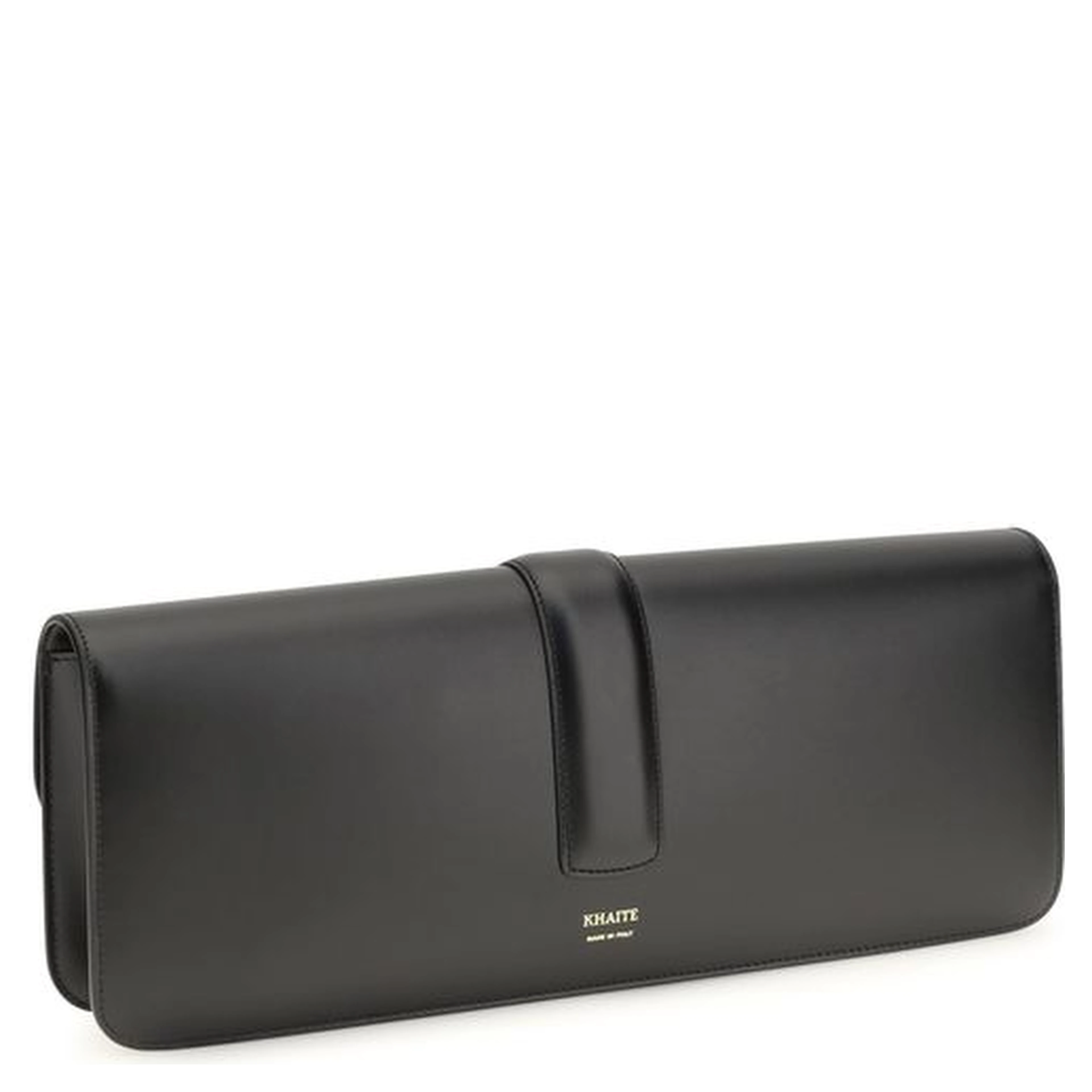 Black Calf Leather Bos Taurus Clutch Bag