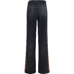 Black Cotton Straight-Leg Jeans