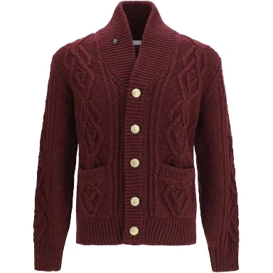 Bordeaux Cashmere Cardigan