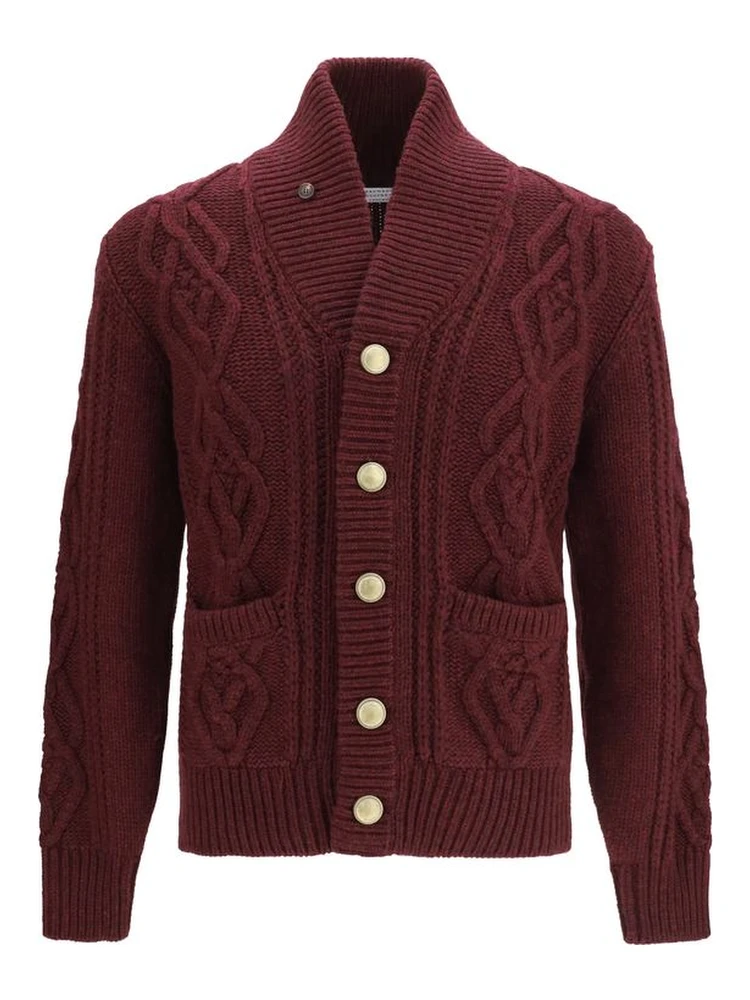 Bordeaux Cashmere Cardigan