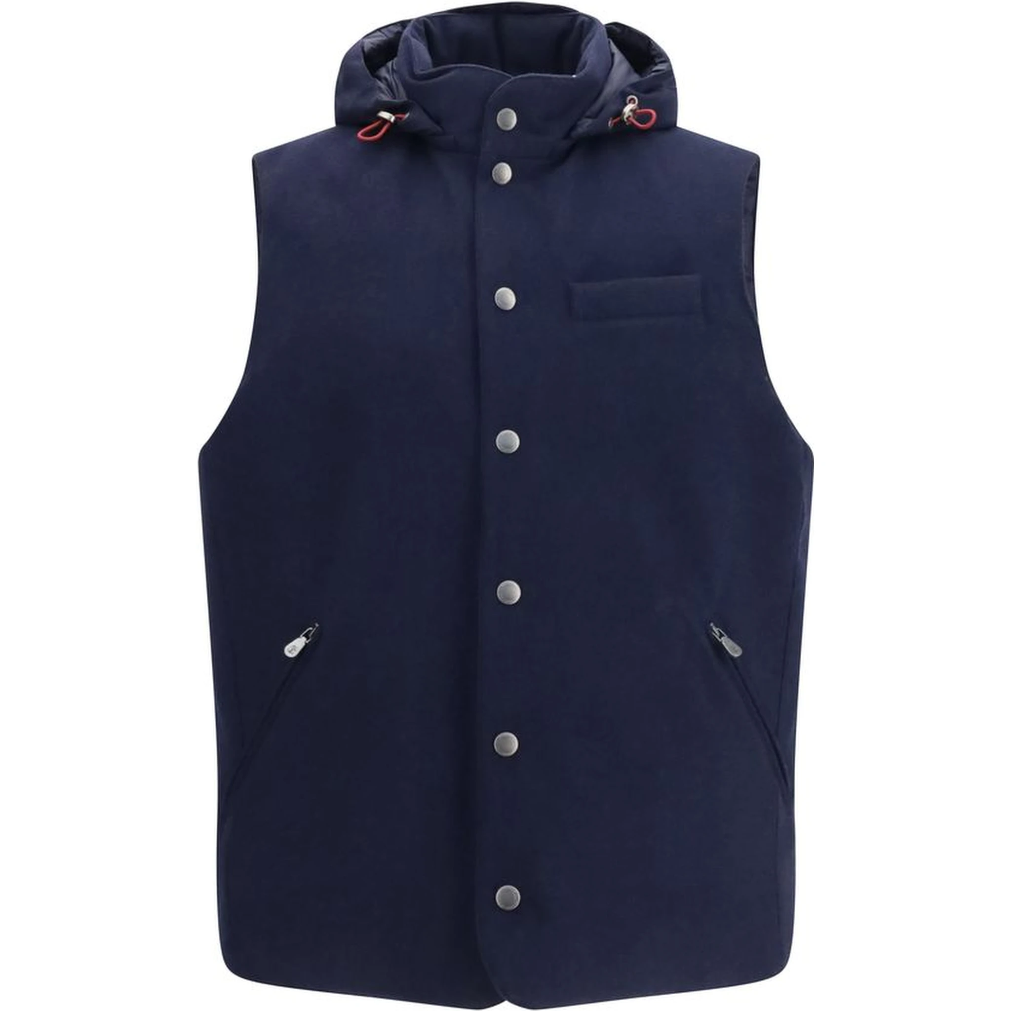 Blue Wool Oves Aries Sleeveless Jacket
