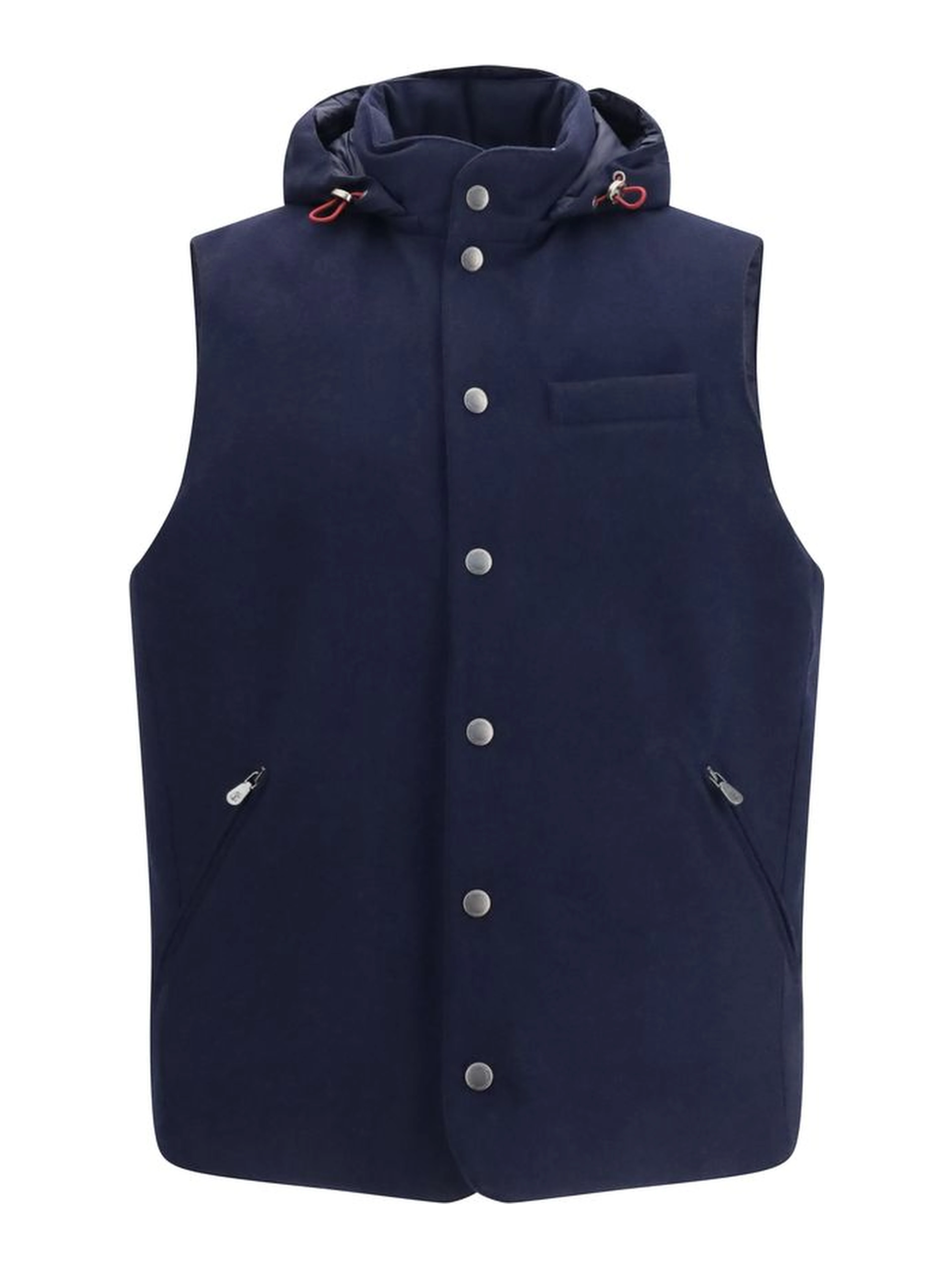Blue Wool Oves Aries Sleeveless Jacket