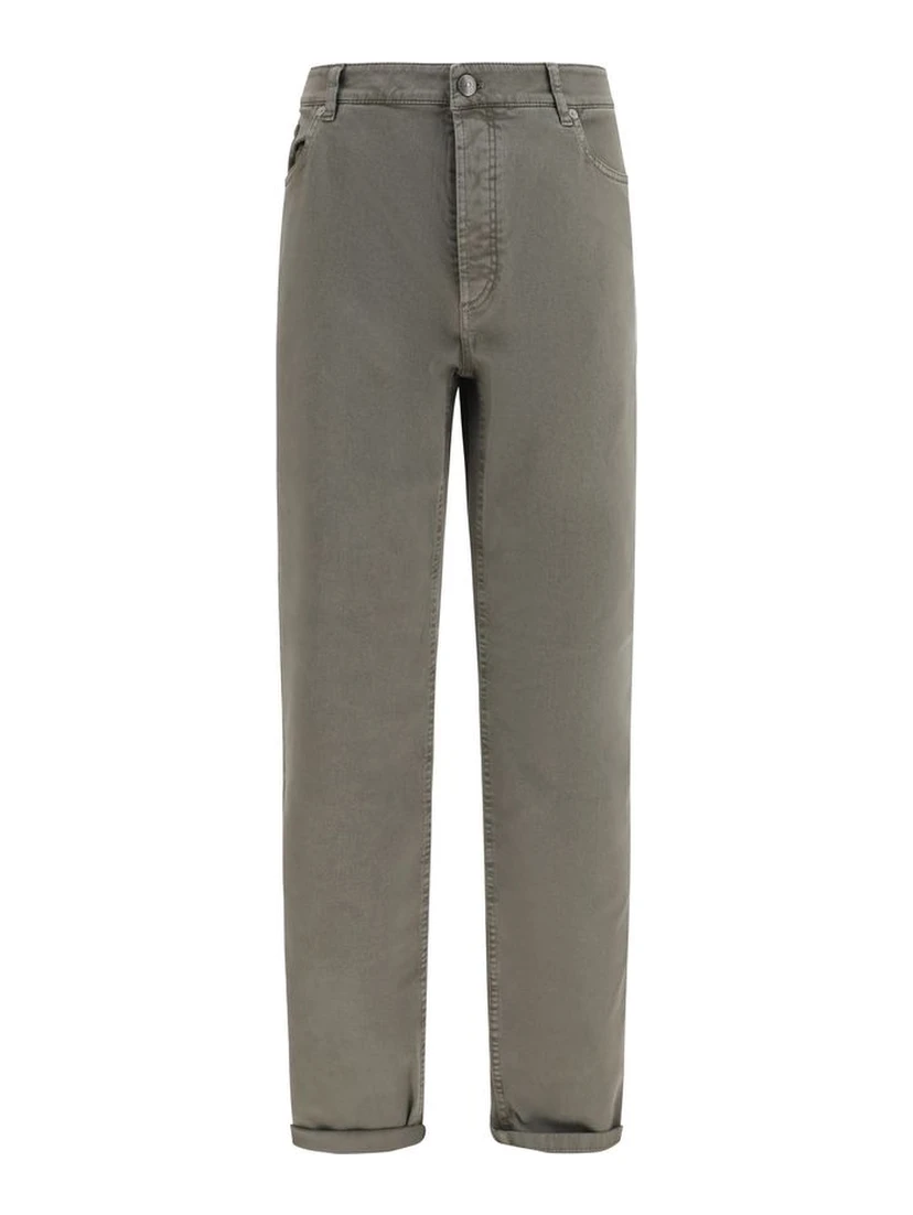 Bicolor Cotton Jeans Denim
