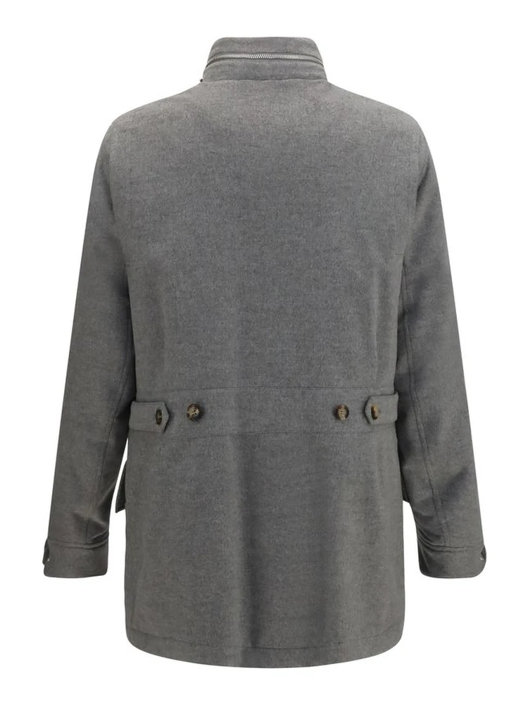 Gray Cashmere Full-Length Jacket alternative