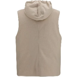 Beige Wool Oves Aries Sleeveless Jacket