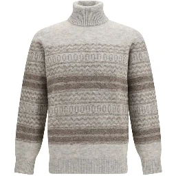 Gray Alpaca Vicugna Pacos Turtleneck