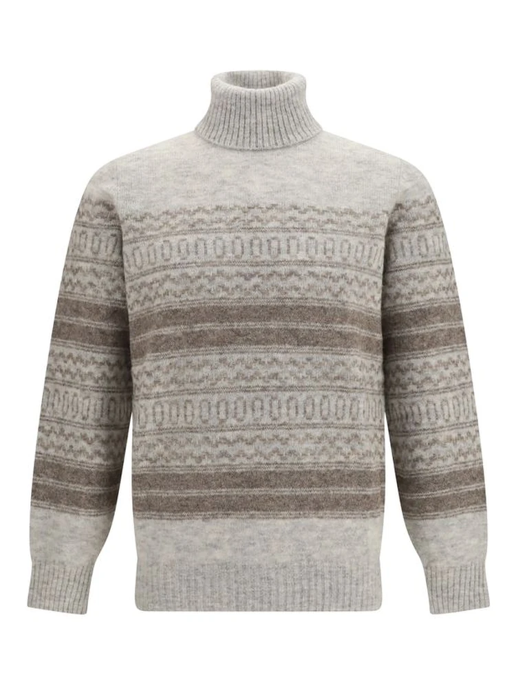 Gray Alpaca Vicugna Pacos Turtleneck