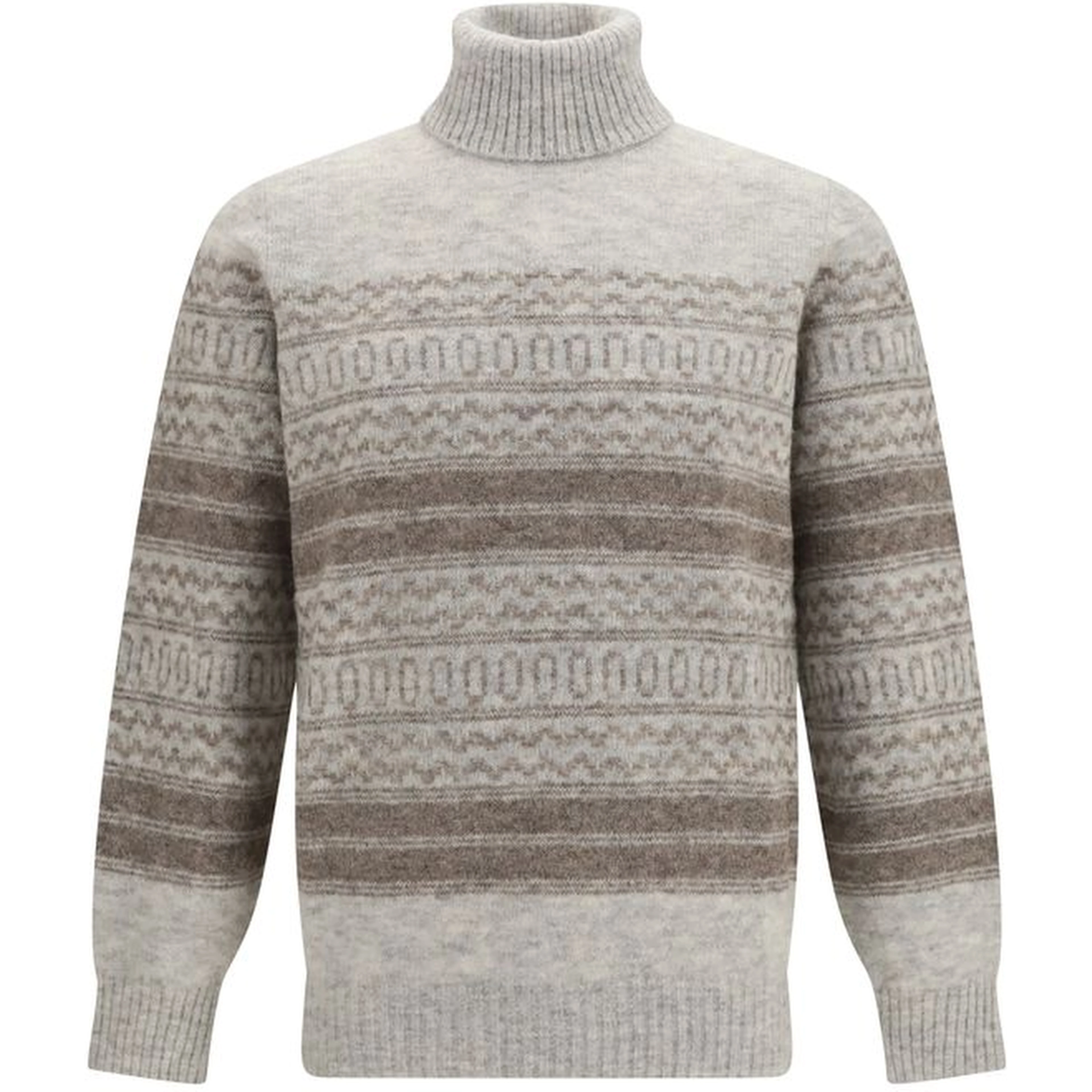 Gray Alpaca Vicugna Pacos Turtleneck