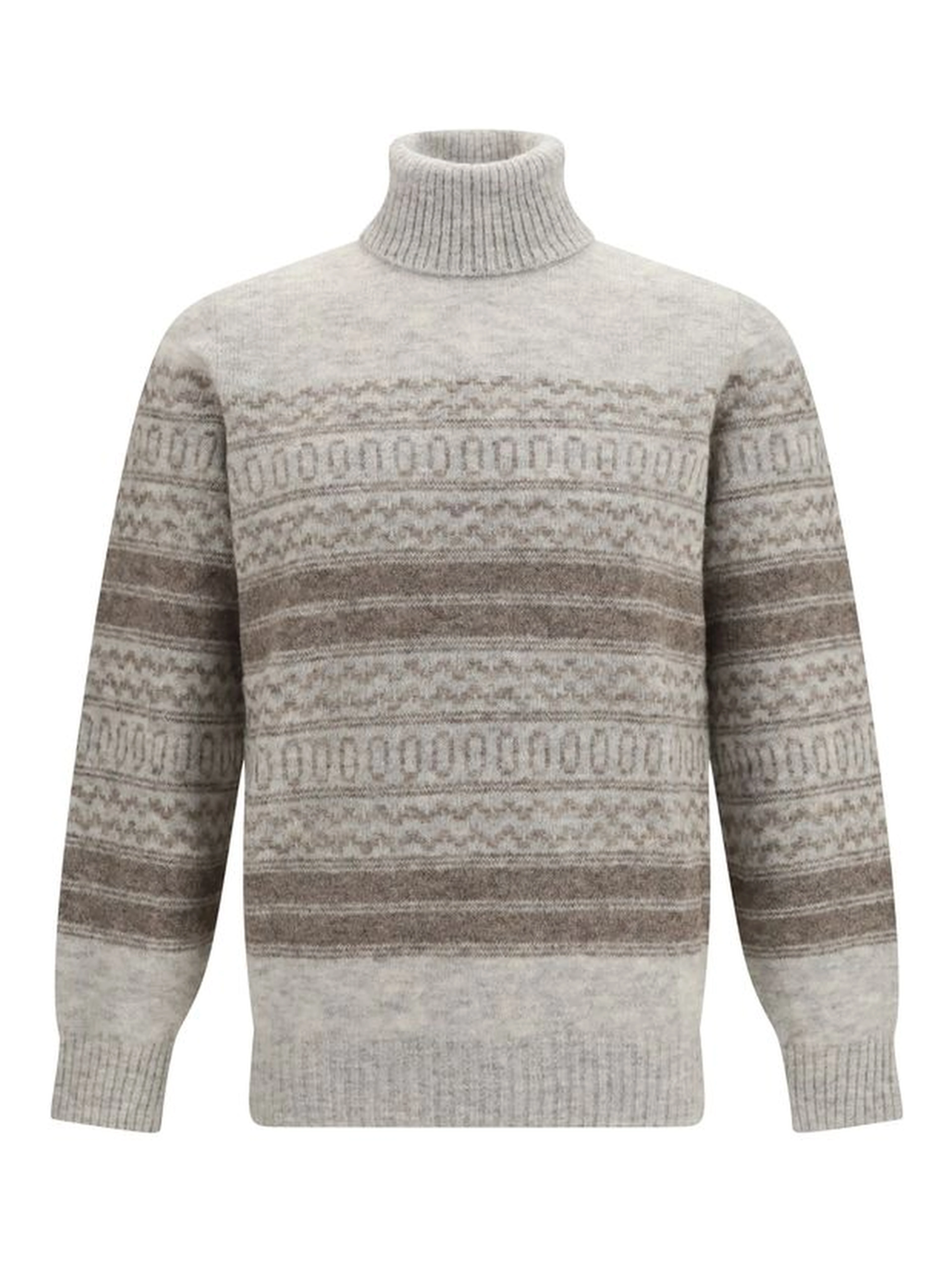 Gray Alpaca Vicugna Pacos Turtleneck