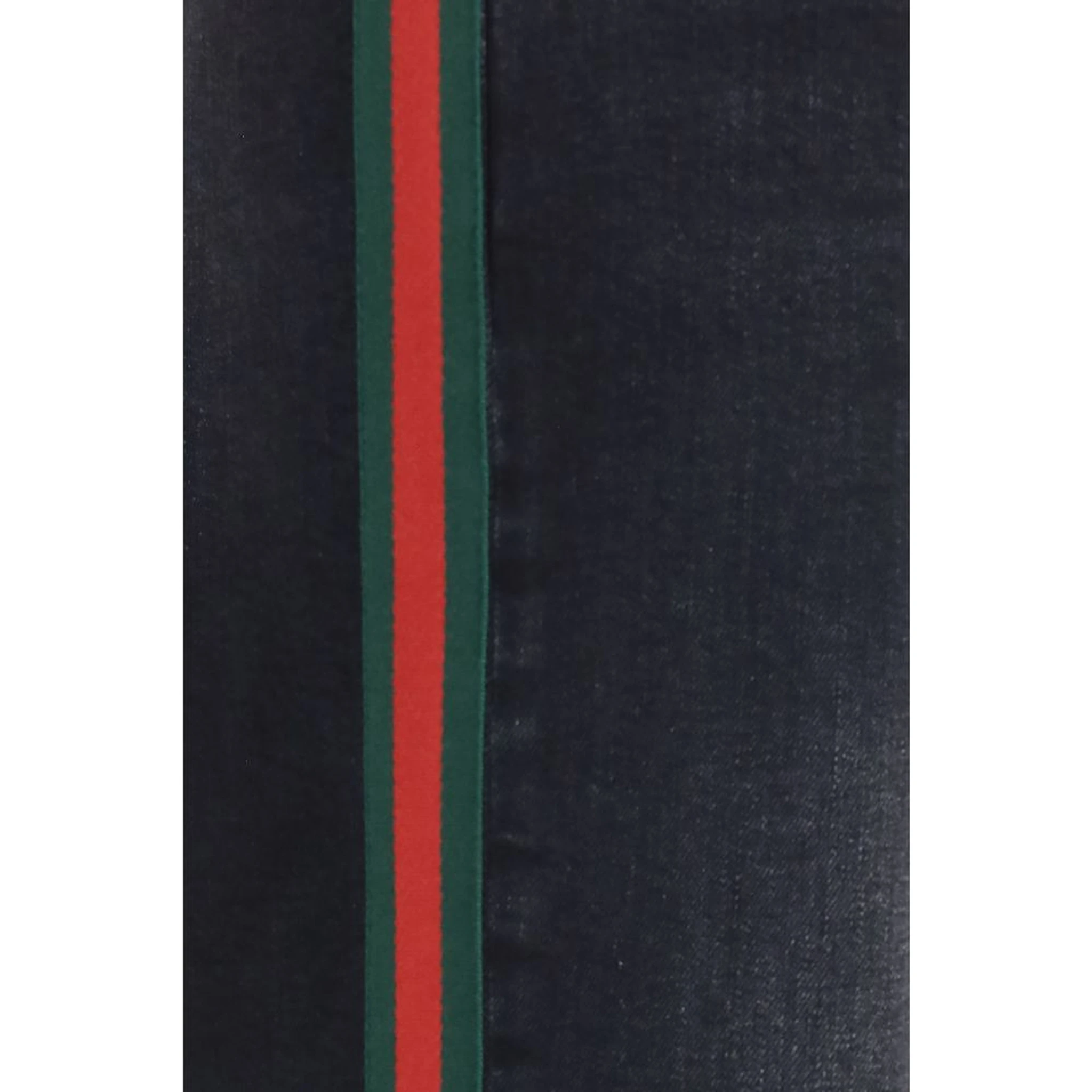 Black Cotton Straight-Leg Jeans