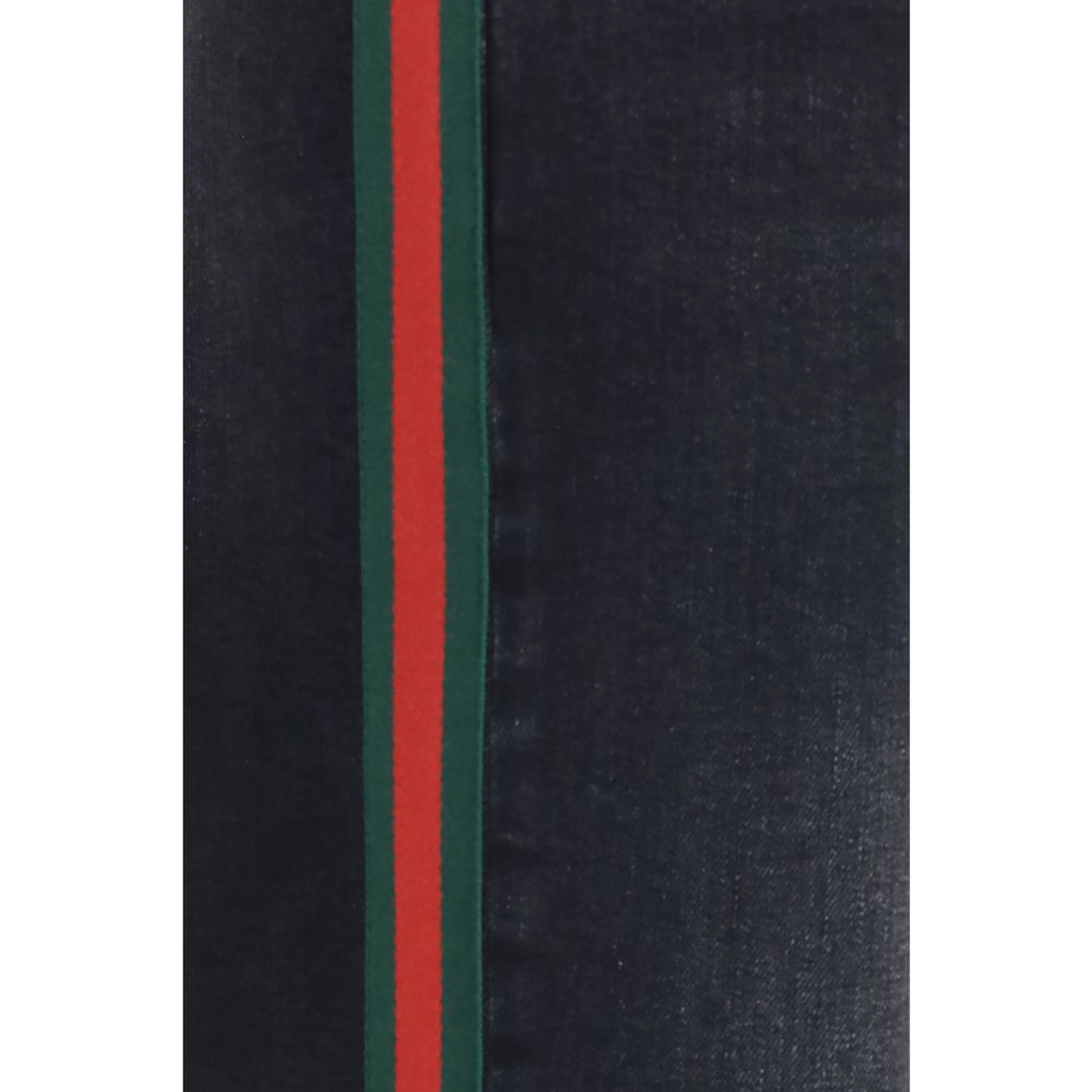 Black Cotton Straight-Leg Jeans