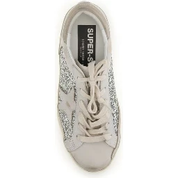 Beige Calf Leather Bos Taurus Sneakers
