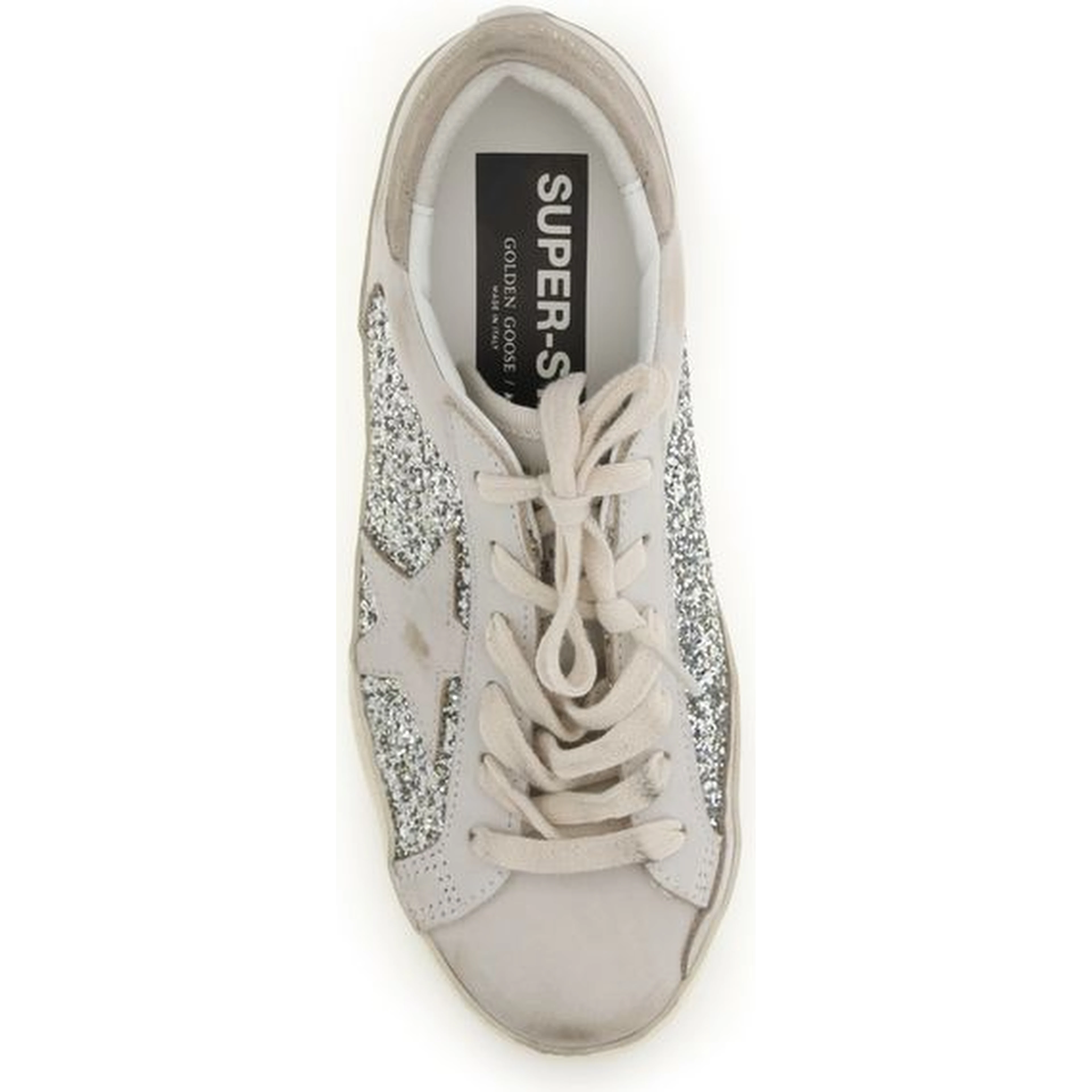 Beige Calf Leather Bos Taurus Sneakers