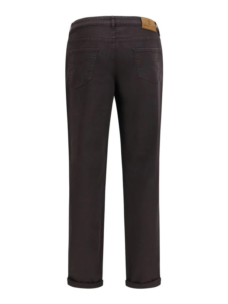 Brown Cotton Cropped Jeans alternative