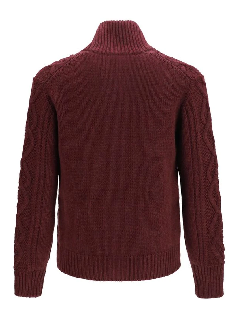 Bordeaux Cashmere Cardigan