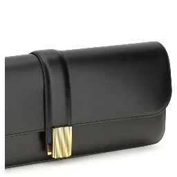 Black Calf Leather Bos Taurus Clutch Bag