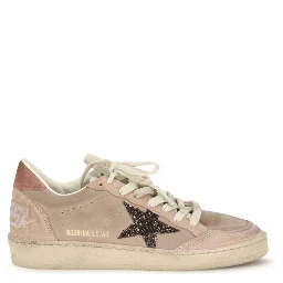 Beige Calf Leather Bos Taurus Low Top Sneakers
