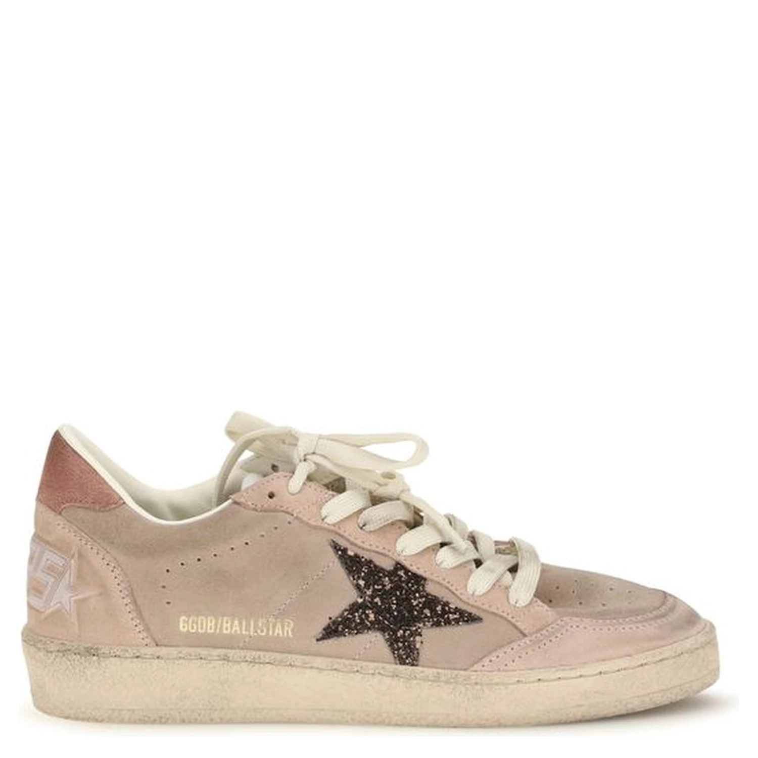 Beige Calf Leather Bos Taurus Low Top Sneakers