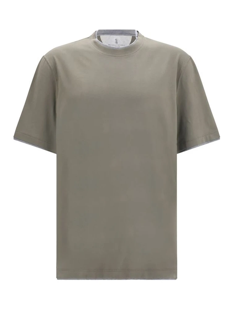 Bicolor Cotton T-Shirt