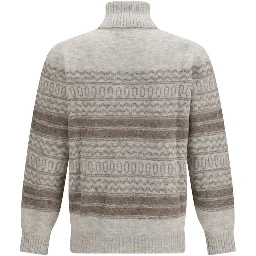 Gray Alpaca Vicugna Pacos Turtleneck