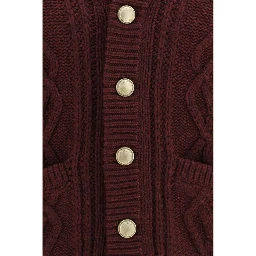 Bordeaux Cashmere Cardigan