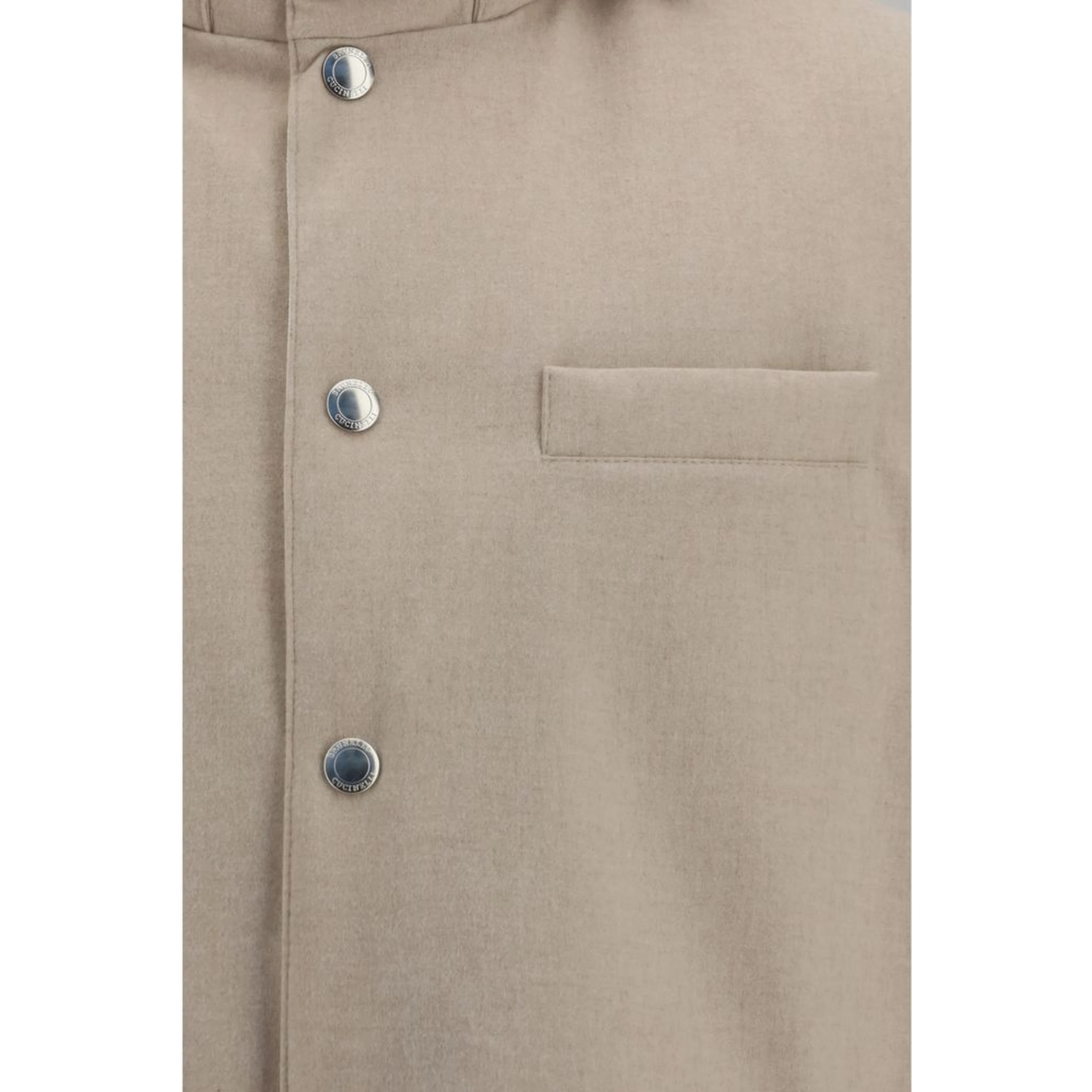 Beige Wool Oves Aries Sleeveless Jacket