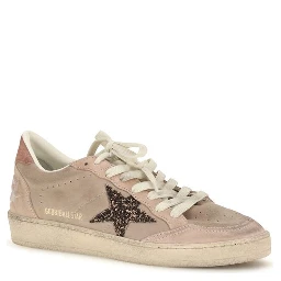 Beige Calf Leather Bos Taurus Low Top Sneakers