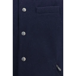 Blue Wool Oves Aries Sleeveless Jacket