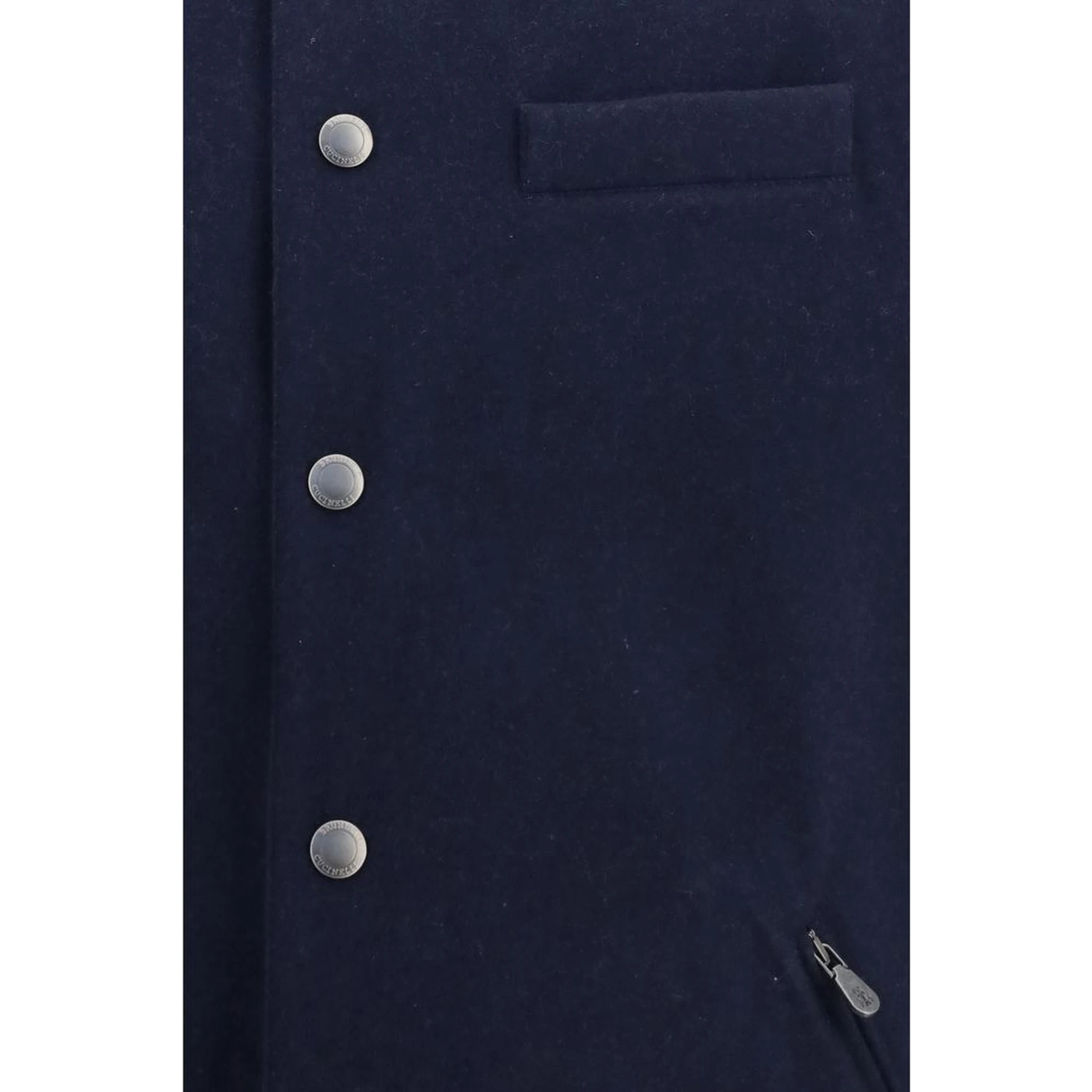Blue Wool Oves Aries Sleeveless Jacket