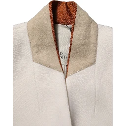 Antwerp White Wool Long Trench Coat Jacket