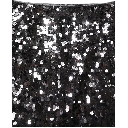 Brown Sequinned Embellished Pencil Cut Skirt