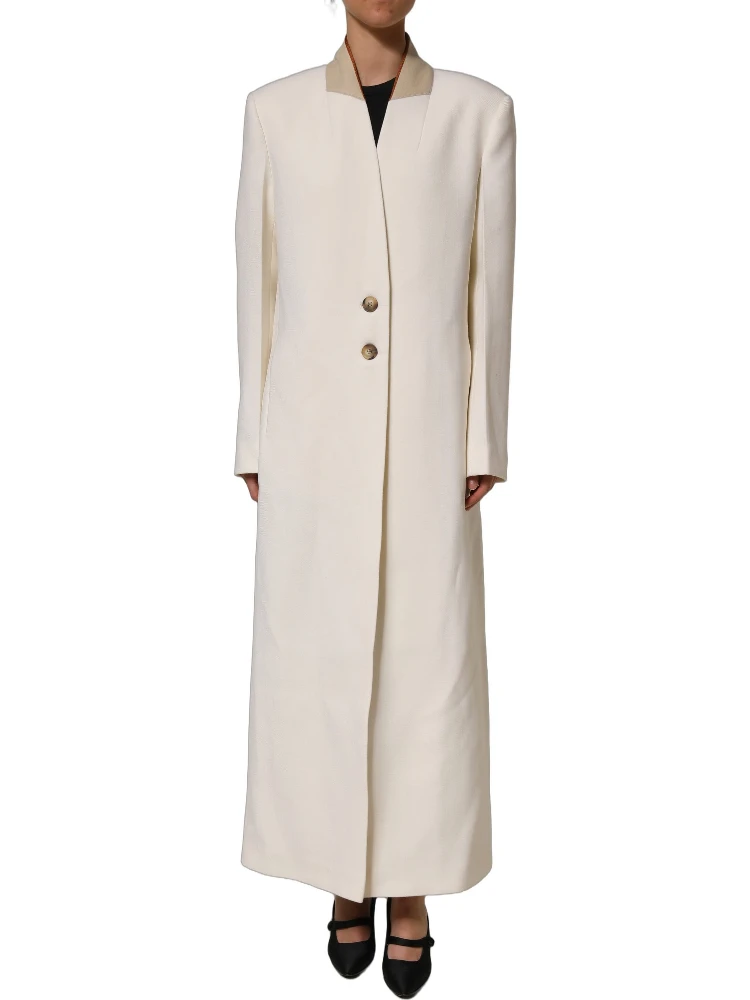 Antwerp White Wool Long Trench Coat Jacket alternative