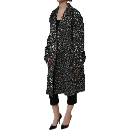 Brown Mohair Belted Long Trench Coat Jacket