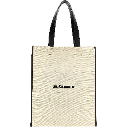 Bicolor Jute Tote Bag