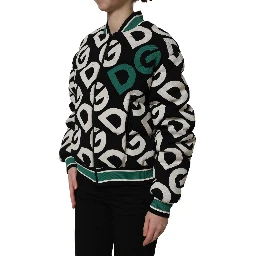 Multicolor Logo Full Zip Bomber Jacket