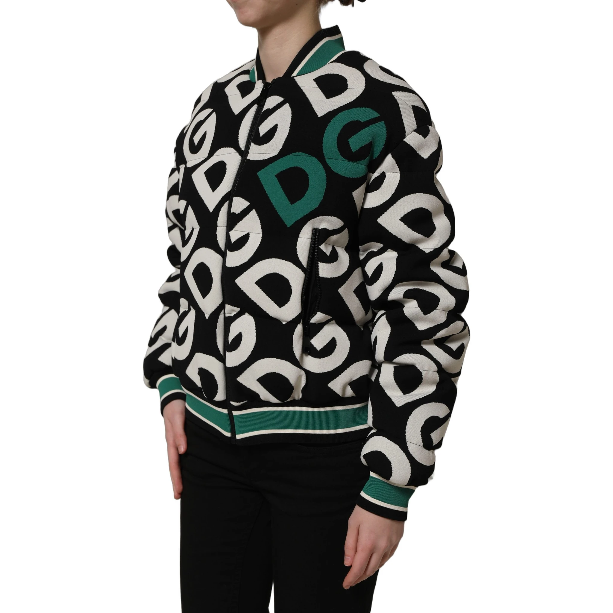 Multicolor Logo Full Zip Bomber Jacket