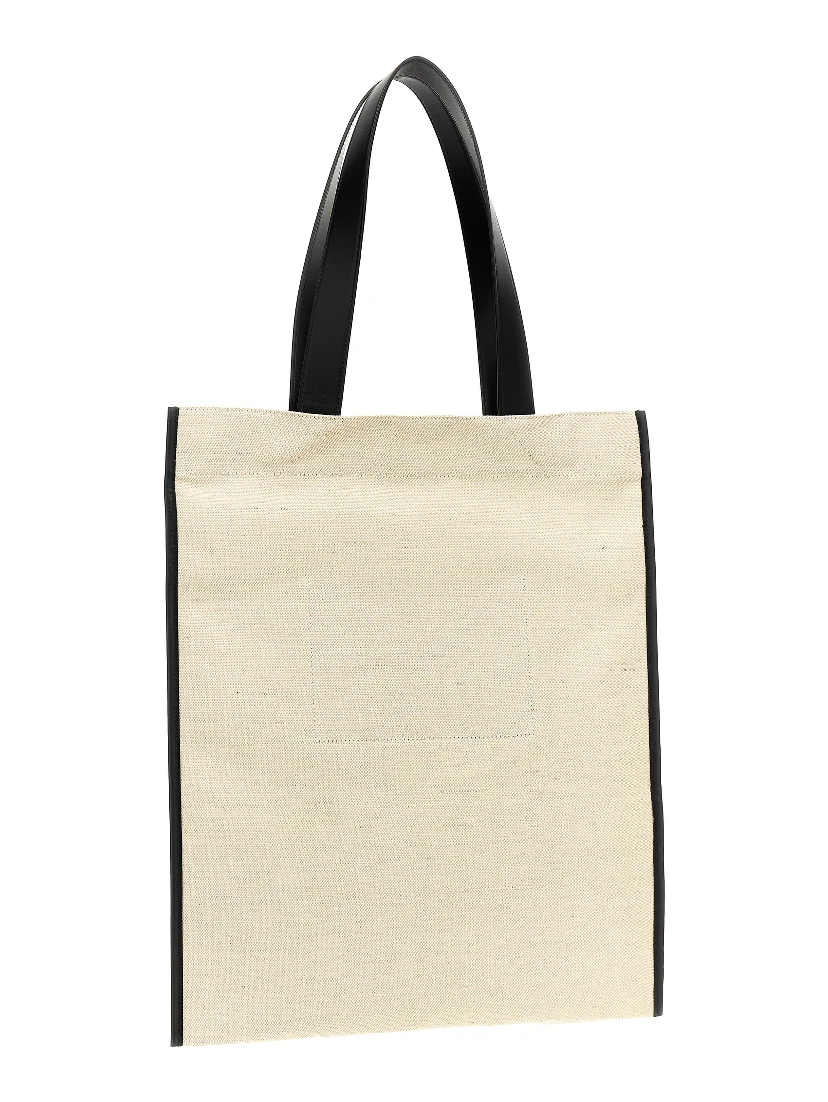 Bicolor Jute Tote Bag