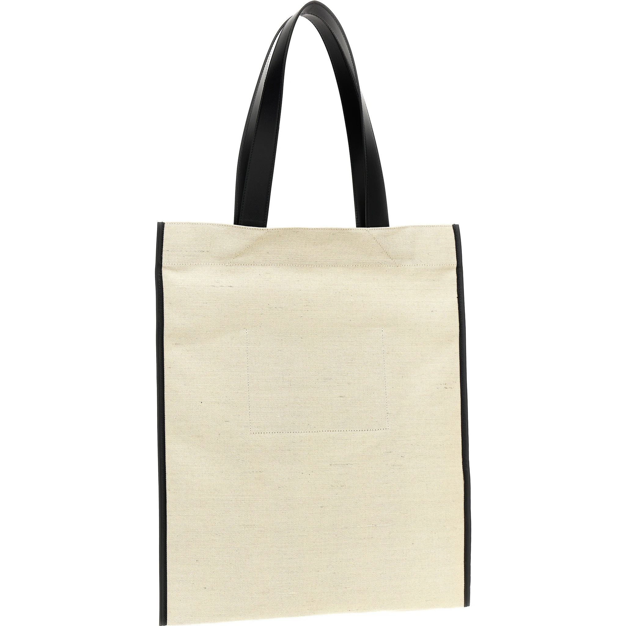 Bicolor Jute Tote Bag