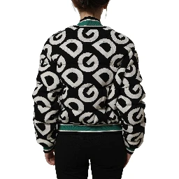 Multicolor Logo Full Zip Bomber Jacket
